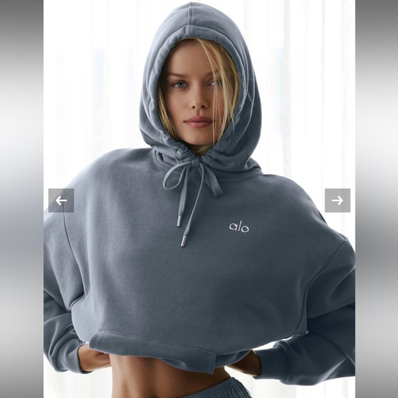 ALO Yoga Tops - ALO Yoga Accolade Hoodie XS Limited: Steel Grey NWT